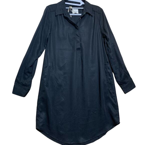 FAT FACE Black Tencel HARPER Shirt Dress  Sz 4 NWT - Picture 12 of 14
